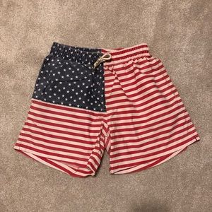 Chubbies USA bathing suit shorts